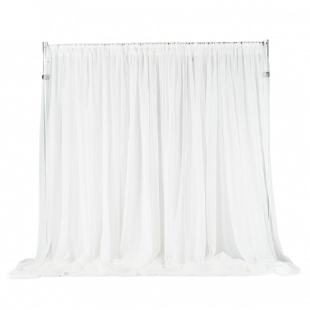 white banjo drape